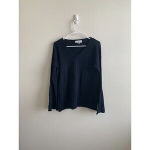 Magaschoni Women's V-Neck Sweater Bell Sleeves Size Small